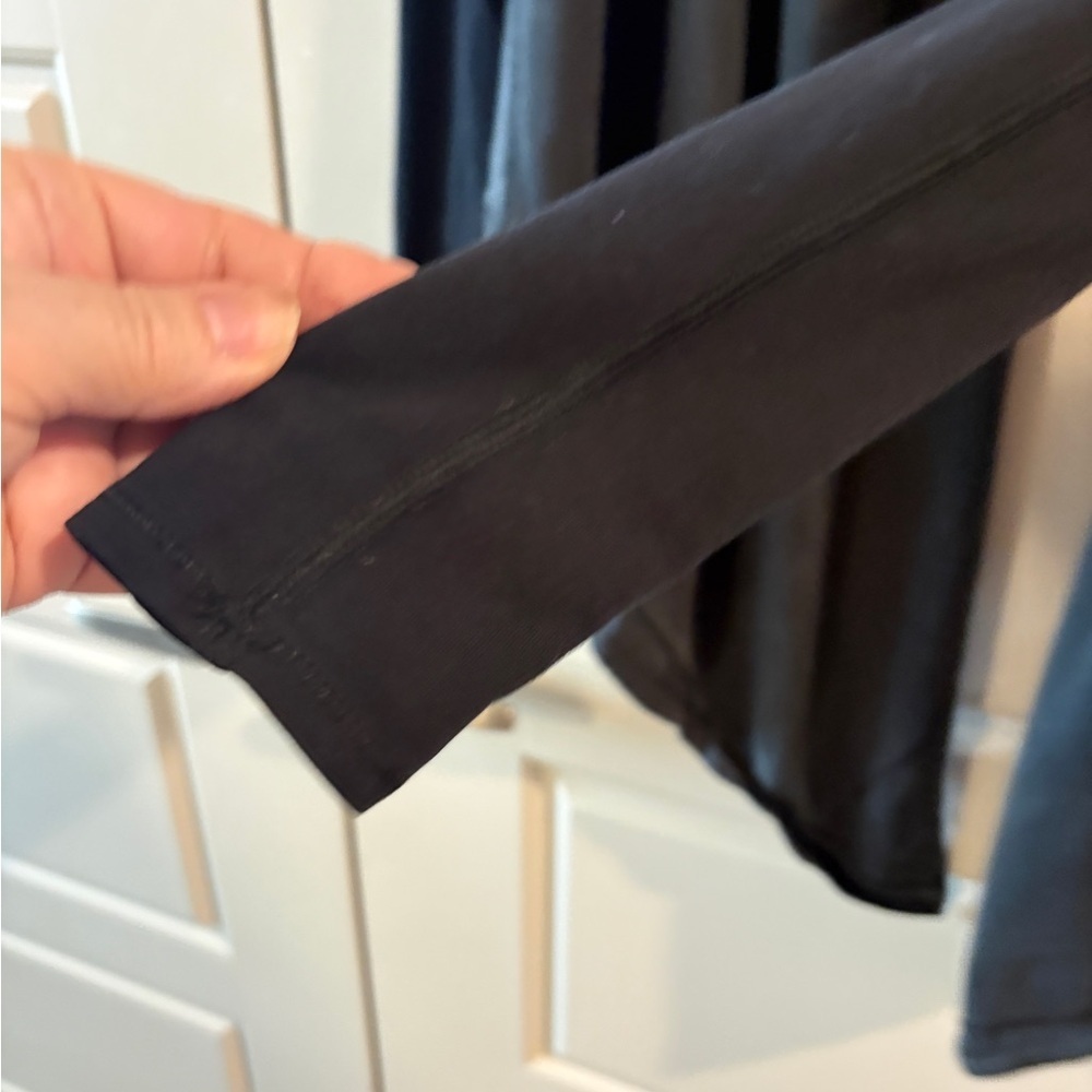 Lululemon Your Best Breath Wrap Vitasea Open Front Cardigan Gray Black - Picture 9 of 14